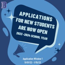 2023-2024 School Year! Applications for NEW STUDENTS are now open