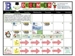 December 2022 Activities Calendar