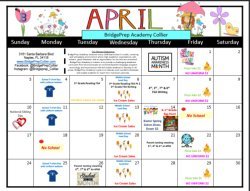 Take a look at our April Activities Calendar.
