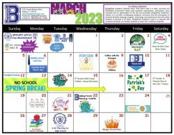 March 2023 Calendar