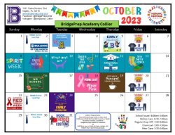 October Activities Calendar