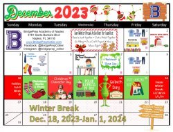 December 2023 Activities Calendar